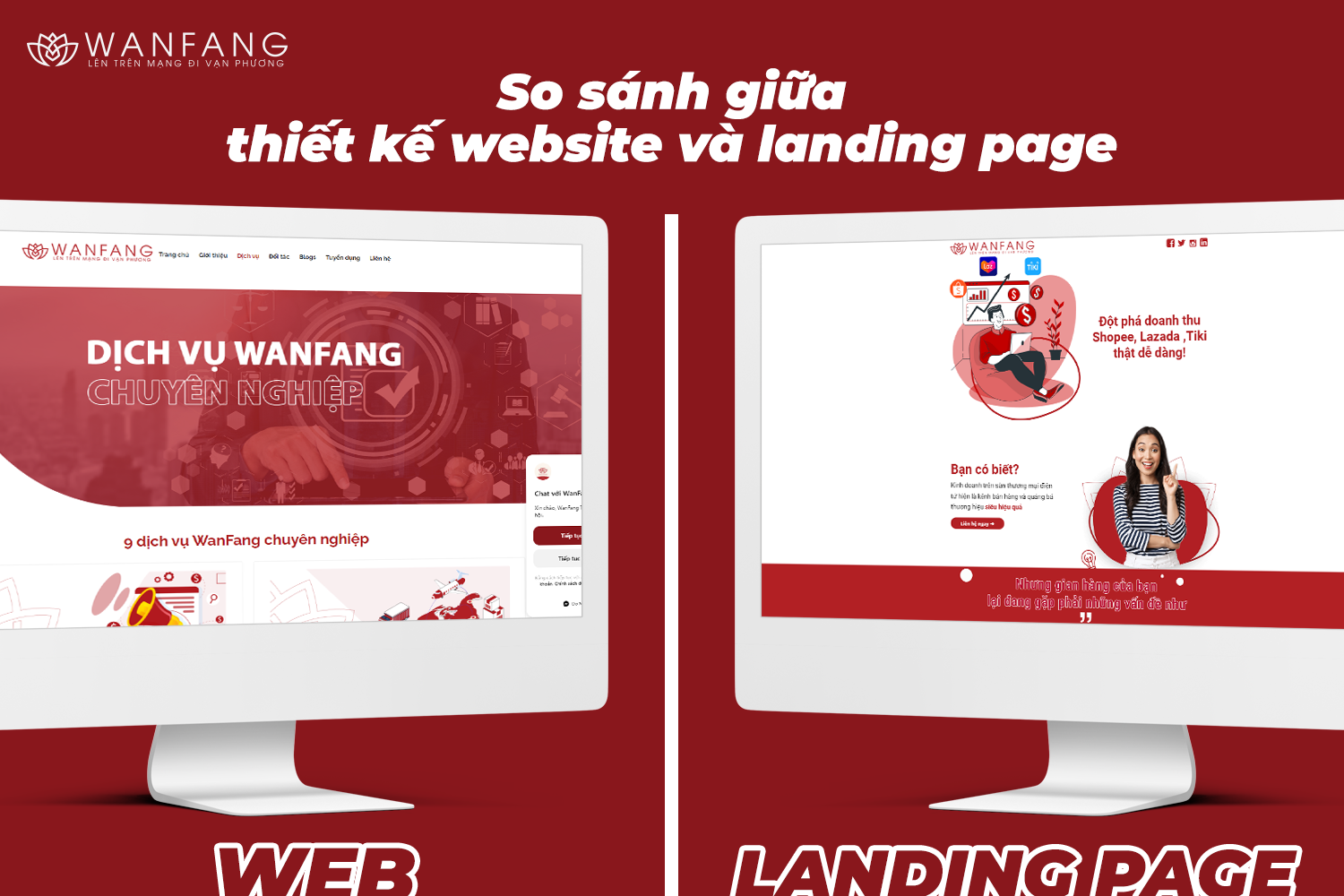 So sánh giữa thiết kế Website và Landing Page – Có gì khác nhau?